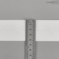 Bande antidérapante en silicone à double vague de 4 cm pour vêtements de sport, en polyester, vente en gros