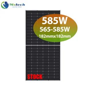 Mstech Solar Photovoltaic Panel 565w 570w 575w 580w 585 Watts Monocrystalline N-Type Import Solar Panels From China