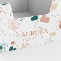 Scatola con coperchio per cosmetici personalizzata Stampa logo Confezione ad incastro Scatola regalo in cartoncino bianco