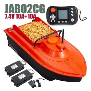 免费送货橙色JABO2CG 7.4V自动巡航诱饵喂鱼探测器喂食器声纳全球定位系统探鱼器鲤鱼钓鱼遥控诱饵船