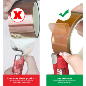 Ruban adhésif en silicone haute température personnalisé en usine HWK ruban de sublimation simple face pour le bricolage - Product Image 4