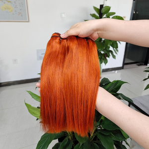 Estensioni dei <span class=keywords><strong>capelli</strong></span> umani vergini lisci Color zenzero arancione, fasci di <span class=keywords><strong>capelli</strong></span> Color Ombre per <span class=keywords><strong>capelli</strong></span> in rame 350 # con chiusura frontale in pizzo - Product Image 3