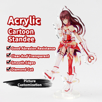 Support d'affichage en acrylique écologique personnalisé avec impression UV pour bijoux, avec pendentif étoile de personnage de dessin animé anime de couleur personnalisée