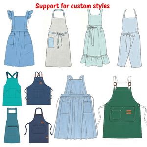 Tablier en toile personnalisable avec bretelles réglables, imperméable et résistant à l'huile pour la cuisine, la salle à manger et le barbecue - Product Image 3