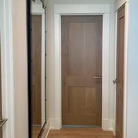 Porte intérieure Shaker minimaliste en MDF fini Chantadoor avec isolation acoustique, porte en bois étanche pour projets résidentiels