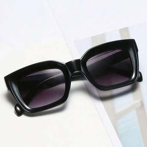 Nuevas Gafas de Sol Cuadradas Extra Grandes para Mujer, Diseño Vintage 2021 con Logotipo Personalizado, Degradado de Leopardo Negro, Protección UV400 - Product Image 4