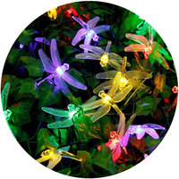 Guirlandes lumineuses en forme de libellule, indice de protection IP44, matériau plastique, décoration de Noël pour une utilisation intérieure et extérieure