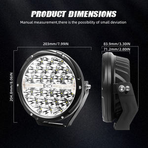 Otros accesorios de luz de coche Luz de conducción láser de 7 pulgadas 12V 24V 220W Luces de conducción redondas para remolque todoterreno Atv <span class=keywords><strong>4x4</strong></span> - Product Image 3