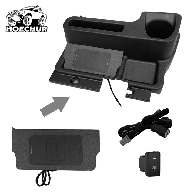 Wireless Charger With Center Console for Toyota Land Cruiser 70 Series LC76 LC77 LC78 LC79 Accessories