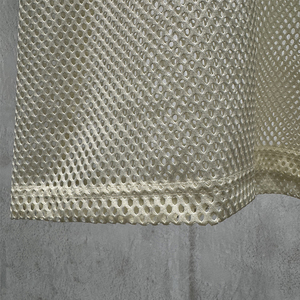 Custom Blank Boxy Fit Mesh Layering <strong>T</strong>-<strong>Shirt</strong> Y2K Oversized <strong>V</strong> <strong>Neck</strong> Streetwear Style Fashion Trendy Top <strong>Mens</strong> <strong>T</strong> <strong>Shirt</strong> - Product Image 3