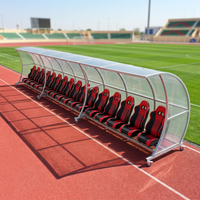 Banc de Reserves VIP Personnalisé pour Équipe de Football – Structure en Acier Antirouille, Bancs Mobiles pour Joueurs de Football, Abri de Reserves Mobiles, Sièges Ajustables NPY-VIP