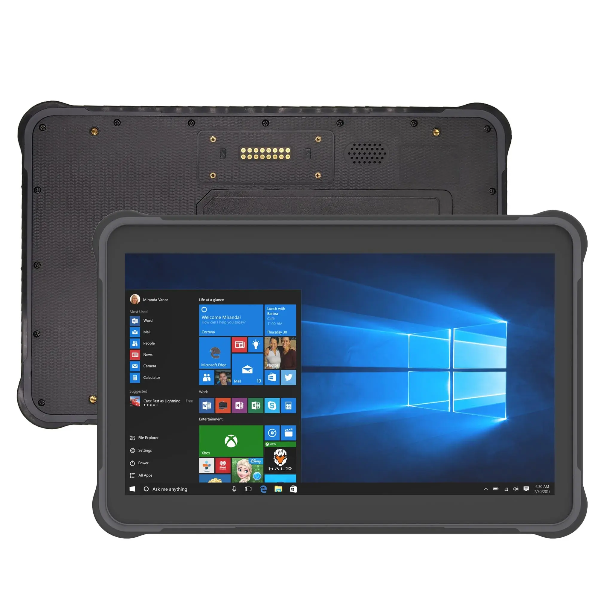 ביצועים גבוהים של אינטל קור i5-8200Y RULINE 10 אינץ' Windows 10 OS טאבלט תעשייתי עם יכולת סריקה מחשב לוח מוקשח