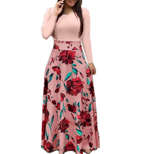 Vestidos <span class=keywords><strong>de</strong></span> <span class=keywords><strong>Encaje</strong></span> Largos Casuales para Mujer Talla Grande, Estilo Africano Elegante, con Cinturones en la Cintura Natural, Tela Lavable - Product Image 6