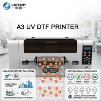 Imprimante laminatrice de films A3 I3200 LETOP, imprimante UV pour autocollants, imprimante DTF