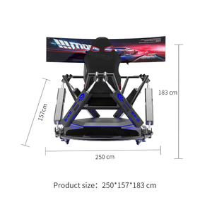 Silla de Carreras de Realidad Virtual 9D para 2 Jugadores, 3DOF, 3 Pantallas, para Interiores Comerciales, Crazy City - Product Image 1