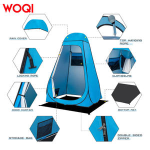Tente de douche portable Woqi pour extérieur, 120x120x190 cm, double couche, imperméable, installation automatique, abri d'intimité pour la plage et la randonnée - Product Image 5