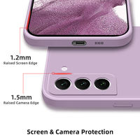 AilesTecca New S22 Ultra Phone Case Soft Silicone Matte TPU Cell Phone Case Cover pour Samsung Galaxy S22 Plus S22