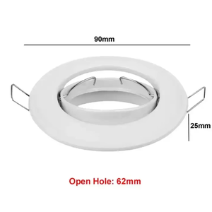 Round GU10 MR16 Lamp LED <b>Spotlight</b> Trim Ring Spot Light Fixture Frame Holder - Product Image 6