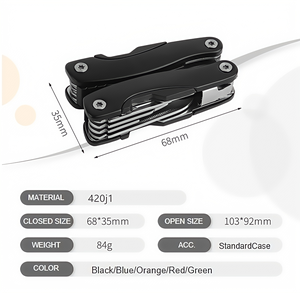 Miễn phí biểu tượng tùy chỉnh 12 trong 1 đa năng đa Công Cụ Kìm Keychain - Product Image 6