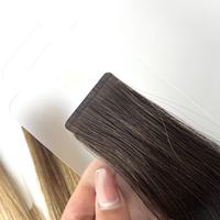Extensions de cheveux à bandes adhésives invisibles, Super Double Drawn, en cheveux humains vierges européens blonds, avec trame adhésive pour une pose invisible
