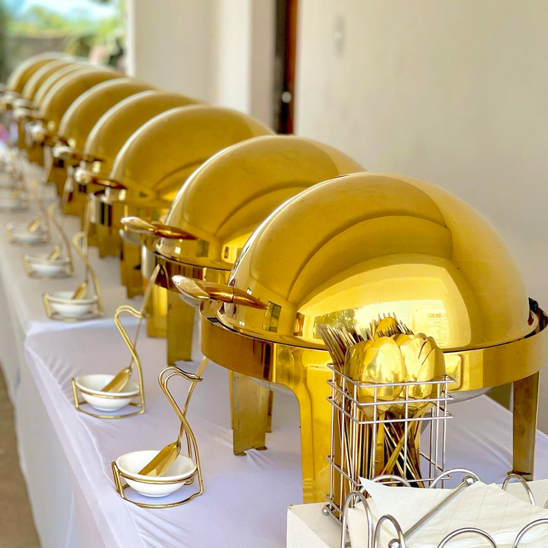 Roll Top Design Restaurant Hotel Chafing