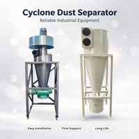 Système de séparation cyclonique industrielle pour la pré-séparation de la poussière et la récupération des matériaux dans les usines de fabrication de granulés de bois