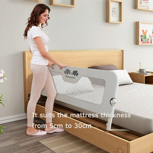 Barrière <span class=keywords><strong>de</strong></span> sécurité latérale pliable pour <span class=keywords><strong>bébé</strong></span>, protection respirante pour <span class=keywords><strong>lit</strong></span> d'enfant, pare-chocs <span class=keywords><strong>de</strong></span> <span class=keywords><strong>lit</strong></span> pour <span class=keywords><strong>lit</strong></span> Queen Size - Product Image 5