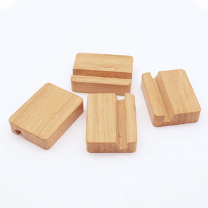 Beechwood <b>Tablet</b> <b>Stand</b> Solid Wood Phone Holder Desktop Bracket Modern Simple Design - Product Image 1