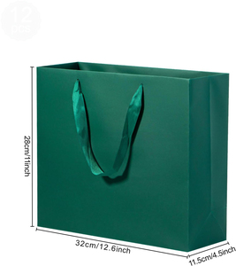 Sacs cadeaux en papier personnalisés de luxe pour bijoux, avec impression de votre propre logo, pour la vente en gros de vêtements et le commerce de détail - Product Image 2