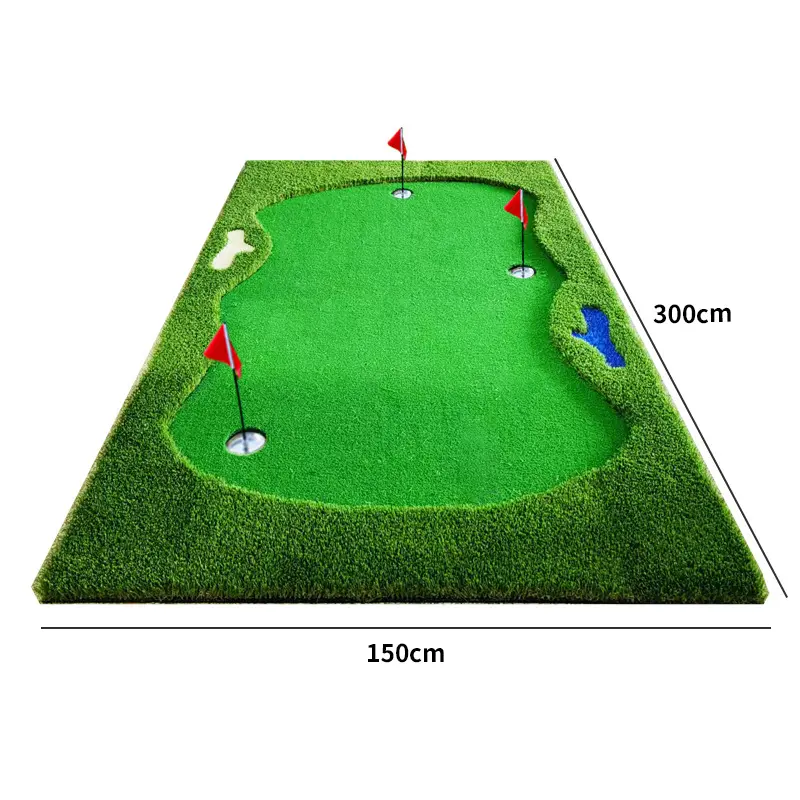 Prática de tapete verde de mini golfe artificial personalizado para colocar grama verde