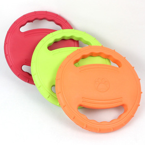 Jouet pour chien en forme de volant EVA, 20 cm, frisbee durable pour l'entraînement et l'agilité des animaux, orange, vert, rouge - Product Image 1