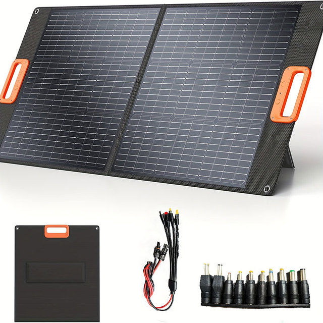 Foldable Solar Panel Waterproof Portable Outdoor PV Power Charger Portable Light Weight 100W for Camping Outdoor Charger