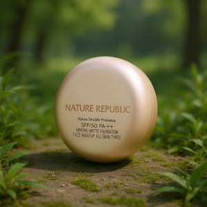 Fond de teint minéral mat Nature Republic Provence No Sebum Cushion SPF50 PA+++ pour tous types de peaux - Product Image 3