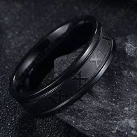 Produits les plus vendus, bagues pour hommes en acier inoxydable avec gravure au laser de chiffres romains personnalisés, plaquées or, bijoux