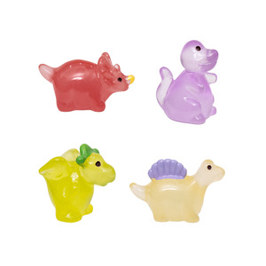 Figurines de dinosaures miniatures qui brillent dans le noir, mini-animaux en résine à dissimuler pour garnir les vases, décorations pour micro-maisons de poupées et aquariums - Product Image 6