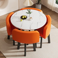 Ensemble de table et de chaises de réception commerciales, simple, flexible, multifonctionnel, négociable, librement combinable, en matériau MDF