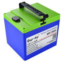 Baterai Solid State OEM Portabel 48V 20Ah 18650 CE RoHS 1000 Siklus Garansi 1 Tahun Suhu Luas untuk Sanitasi Kebun Industri