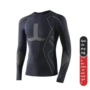 Vêtements <span class=keywords><strong>de</strong></span> sport <span class=keywords><strong>de</strong></span> compression thermique pour hommes et femmes Survêtements <span class=keywords><strong>de</strong></span> cyclisme en plein air respirants à séchage rapide Couches <span class=keywords><strong>de</strong></span> base Couches <span class=keywords><strong>de</strong></span> base Compression - Product Image 4