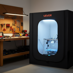 Tente pour imprimante 3D Vevor, grande, en tissu Oxford, avec éclairage LED, étui de protection à température constante pour impression 3D - Product Image 2