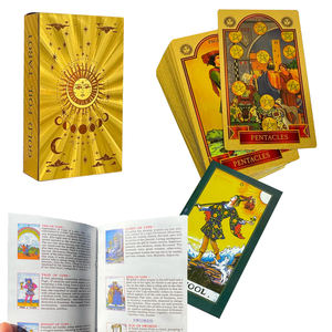 Groothandelsprijs Sun Face Gold Fool Tarotkaarten Bulkbestelling Aanpasbaar Fabrieksdirect - Product Image 1