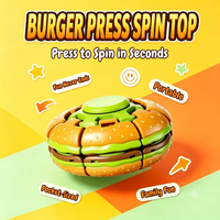 Pelota Antiestrés 3D de Hamburguesa para Halloween y Navidad, Personalizable al por Mayor, Grabado de Lujo, Regalo Corporativo para Aliviar el Estrés en Días Festivos