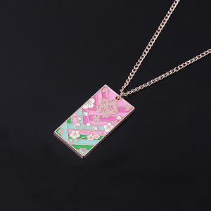 Collar de Demon Slayer, Colgante de Metal de Giyu Shinobu, Joyería de <span class=keywords><strong>Anime</strong></span>, Regalo, Llavero - Product Image 3