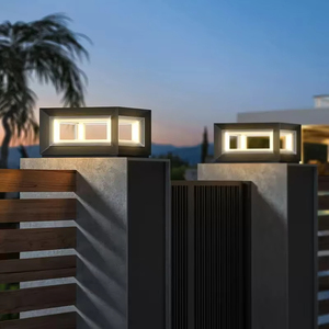 Jpungsun Moderne <span class=keywords><strong>Pilier</strong></span> Lumières En Plein Air Villa Pelouse LED Paysage Solaire Cour Post Lampes Luminaire Extérieur pour <span class=keywords><strong>Pilier</strong></span> - Product Image 4