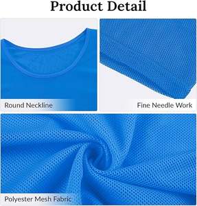 Özel <span class=keywords><strong>Logo</strong></span> nefes futbol koşu spor yelek yetişkin çocuk futbolu formaları takım grubu eğitim önlükler futbol forması - Product Image 6