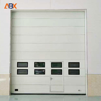 Portes sectionnelles verticales en aluminium robustes pour usage industriel, isolation thermique supérieure, classe 4, résistance au vent