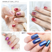 Kit de poudre à ongles effet miroir laser titane or 6 couleurs, pigment chromé métallique ultra-fin éclat étoilé pour manucure gel UV, salon et DIY à domicile