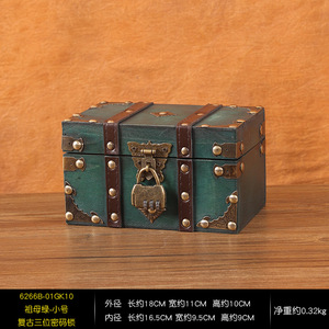 Coffre au trésor en <span class=keywords><strong>bois</strong></span> carré vintage <span class=keywords><strong>pour</strong></span> le rangement des bijoux WBH01 élégant Pirate maison boîte-cadeau gravé Design <span class=keywords><strong>pour</strong></span> la décoration de la maison - Product Image 6