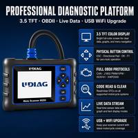 Escáner de Diagnóstico para Motocicletas UDIAG M200, Lector de Códigos OBD2 de Sistema Completo, Herramienta de Escaneo Multimarca para Motos, Reinicio de Ajustes de ABS y Aceleración