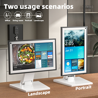 Support de moniteur robuste Wearson blanc compatible VESA 75x75 100x100, support de bureau pour moniteur Dell HP Samsung