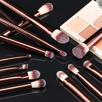 Ensemble de 20 pinceaux de maquillage FYD, fond de teint, blush, fard à paupières, sourcils, anticernes, poudre, eye-liner, pinceau pour les lèvres, exfoliant